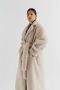 Axel Arigato Eden Shearling Wrap Coat Beige Dames - Thumbnail 2