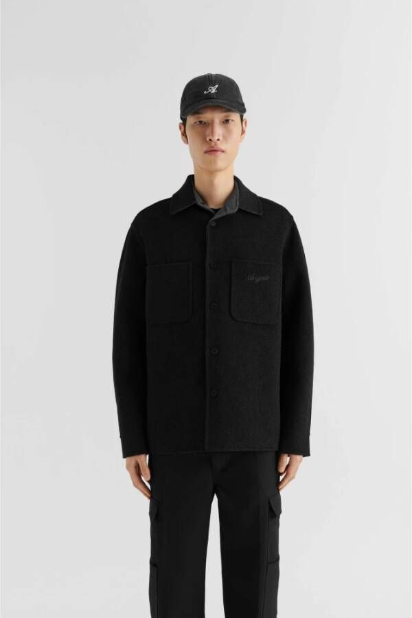 Axel Arigato Shirts Zwart Heren