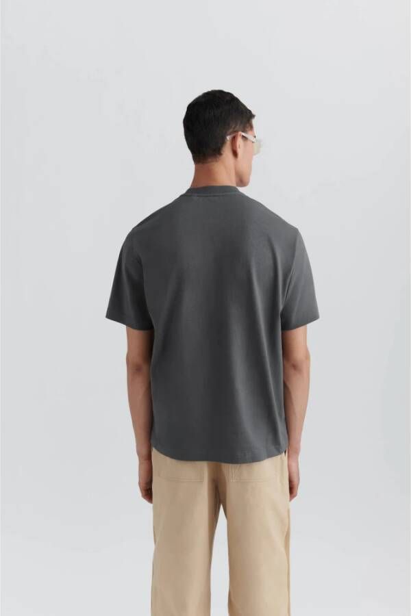 Axel Arigato Aixel Organisch Katoen T-shirt Grijs Heren