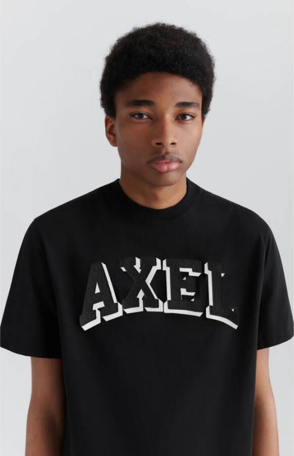 Axel Arigato "Organische Axel Arc T-Shirt" Zwart Heren