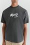 Axel Arigato Graffiti-geïnspireerde Arigato Tag T-shirt Grijs Heren - Thumbnail 2