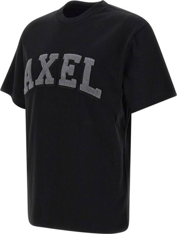 Axel Arigato Zwarte katoenen T-shirts en Polos Zwart Heren