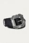 BA&SH Braid Zwart Leren Riem Zwart Dames - Thumbnail 2