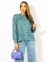 BA&SH Groen en Blauw Bloemenprint Blouse Meerkleurig Dames - Thumbnail 2