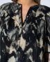 BA&SH Zwarte blouse met korte mouwen en geplooide details Meerkleurig Dames - Thumbnail 4