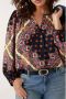 BA&SH Jedi Shirt Kleur 335 Middernachtblauw Meerkleurig Dames - Thumbnail 3