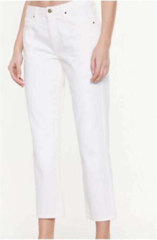 BA&SH Devon Slim-Fit Jeans Offwhite Wit Dames