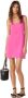 BA&SH Retro-geïnspireerde Mini Jurk Rose Pink Dames - Thumbnail 2