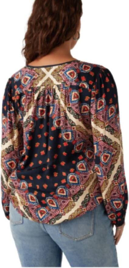 BA&SH Jedi Shirt Kleur 335 Middernachtblauw Meerkleurig Dames