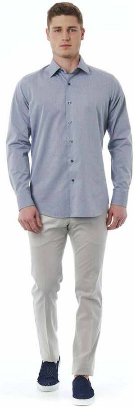 Bagutta Casual Shirts Blauw Heren