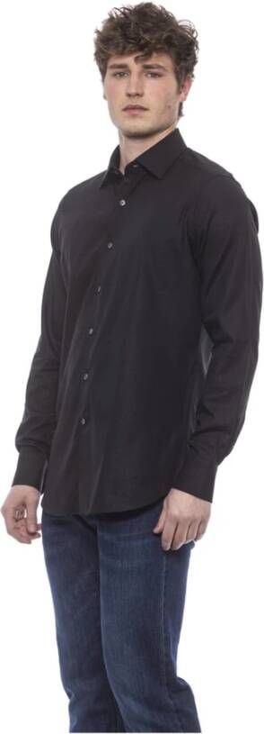 Bagutta Veelzijdig Italiaans Kraag Shirt Zwart Heren