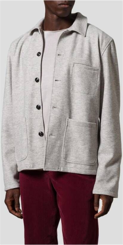BALDESSARINI Casual Overshirt met Knoopsluiting Grijs Heren