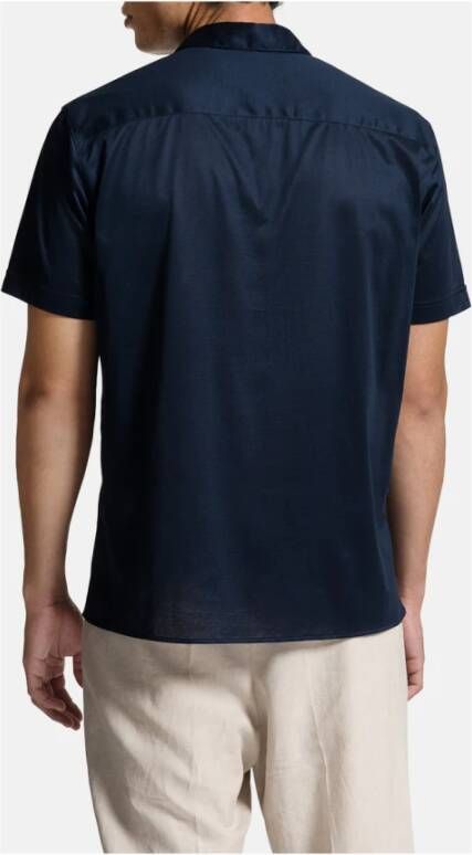 BALDESSARINI Short Sleeve Shirts Blauw Heren
