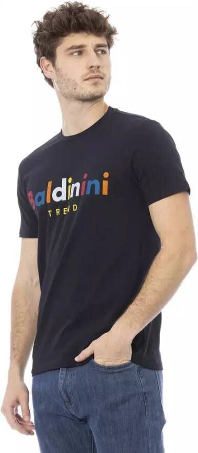 Baldinini Betoverend Print Polo Shirt Zwart Heren