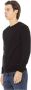 Baldinini Ronde Hals Monogram Metalen Detail Trui Black Heren - Thumbnail 2