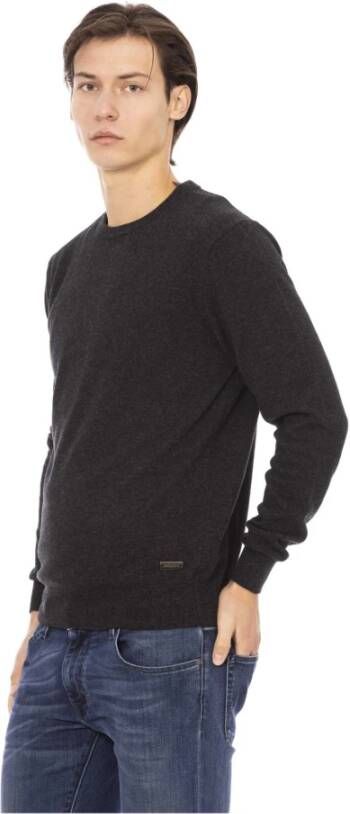 Baldinini Iconische Monogram Crewneck Sweater Zwart Heren