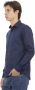 Baldinini Blauw Katoenen Overhemd Slim Fit Italiaanse Kraag Blauw Heren - Thumbnail 2