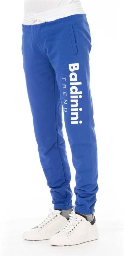 Baldinini Comfortabele Blauwe Katoenen Jeansbroek Blauw Heren