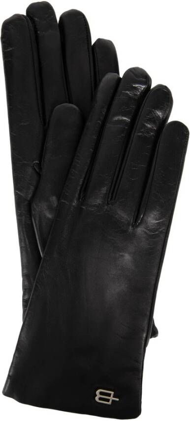 Baldinini Dames Leren Handschoenen Zwart Dames