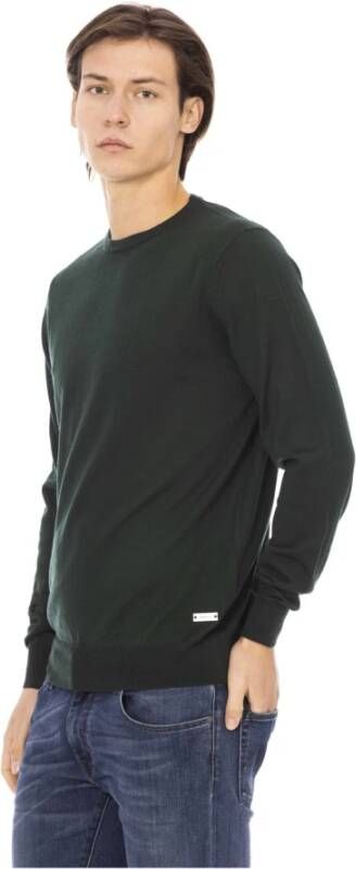 Baldinini Stijlvolle Groene Crewneck Sweater Groen Heren