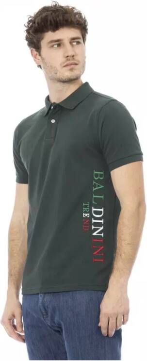 Baldinini Groen Katoenen Polo Shirt Groen Heren