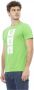 Baldinini Groen Katoenen T-Shirt met Opvallende Print Green Heren - Thumbnail 2