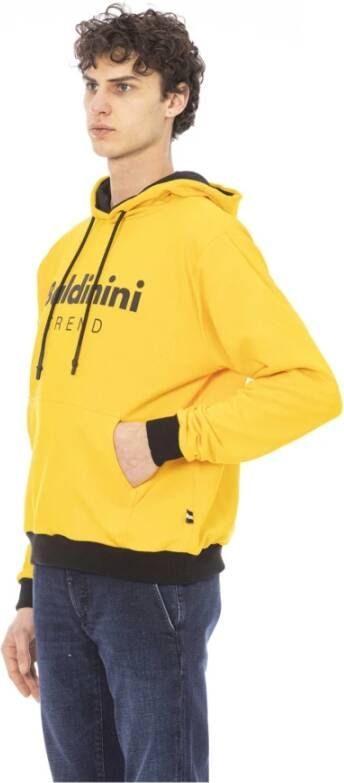 Baldinini Heren Logo Hoodie Stijlvol en Comfortabel Geel Heren