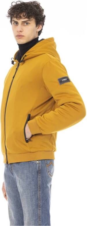 Baldinini Stijlvolle Gele Polyester Jas Geel Heren