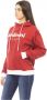 Baldinini Rode Katoenen Trui met Capuchon en Voorkant Logo Red Dames - Thumbnail 2