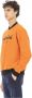 Baldinini Katoenen Sweater met Logo aan de Voorkant Orange Heren - Thumbnail 2