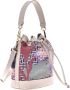 Baldinini Shoulder bag in multicolor and beige fabric and leather Meerkleurig Dames - Thumbnail 2