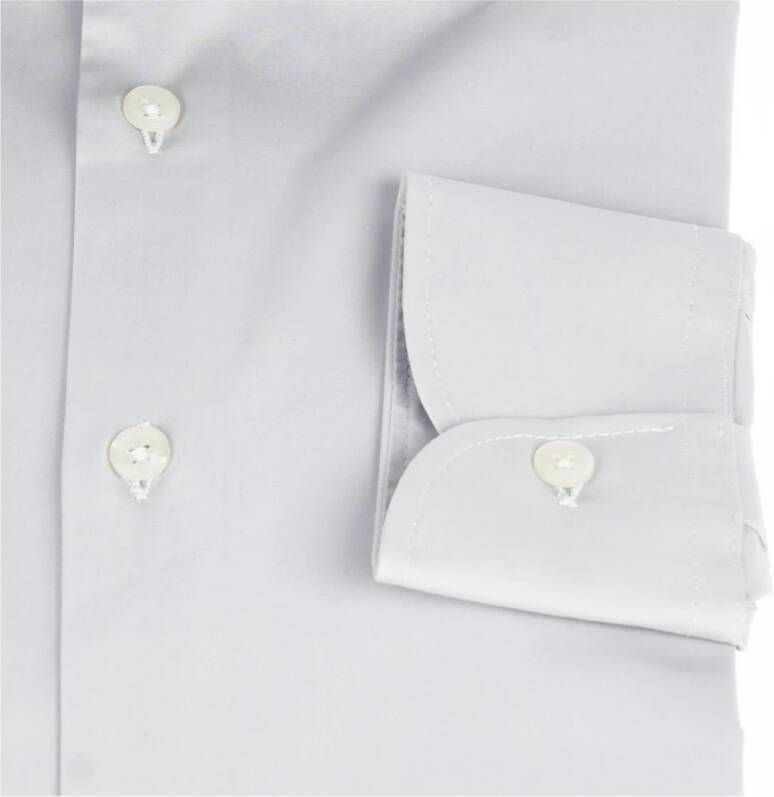Baldinini Slim Fit Italiaanse Kraag Shirt Grijs Heren