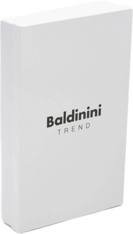 Baldinini Slim Fit Overhemd met Italiaanse Kraag en Logo Detail Grijs Heren