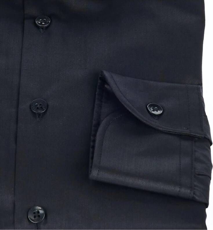 Baldinini Slim Fit Overhemd met Italiaanse Kraag voor Heren Zwart Heren