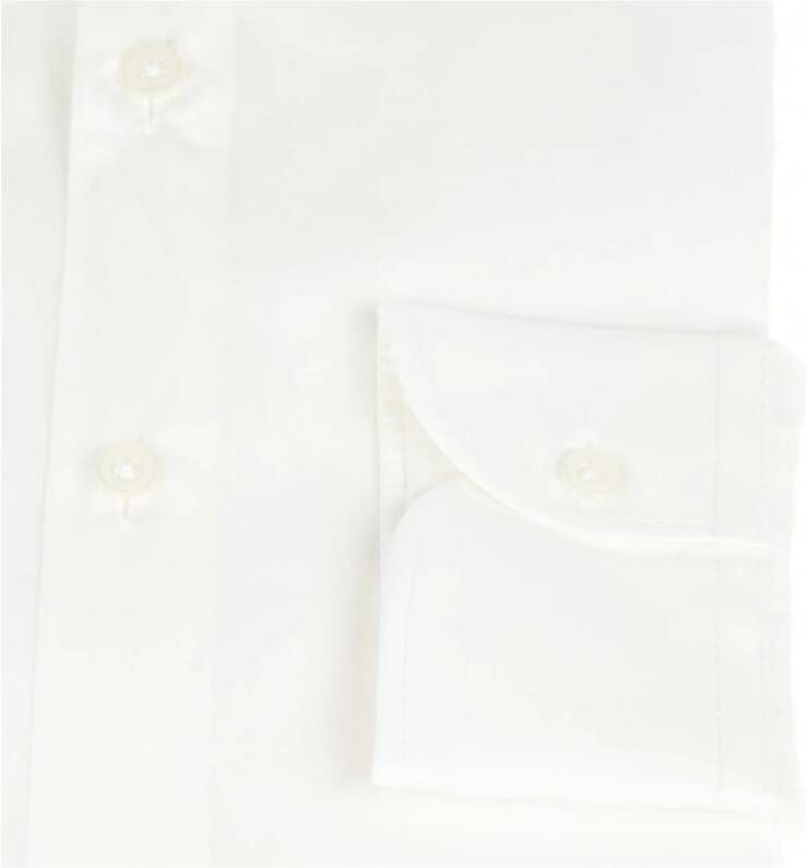 Baldinini Slim Fit Overhemd met Knopen Wit Heren