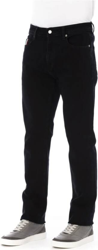 Baldinini Upgrade je denimstijl met Straight Jeans Zwart Heren