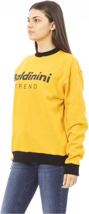 Baldinini Comfortabele Logo Sweatshirt Geel Dames