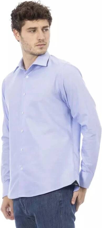 Baldinini Tijdloze Elegantie Regular Fit Overhemd Blauw Heren