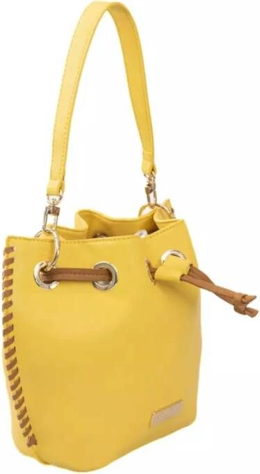 Baldinini Tijdloze leren tote handtas Geel Dames