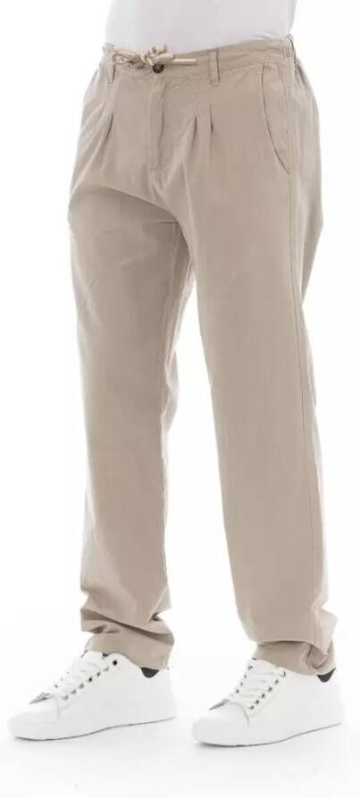 Baldinini Trend Beige Katoenen Jeans Pant Beige Heren