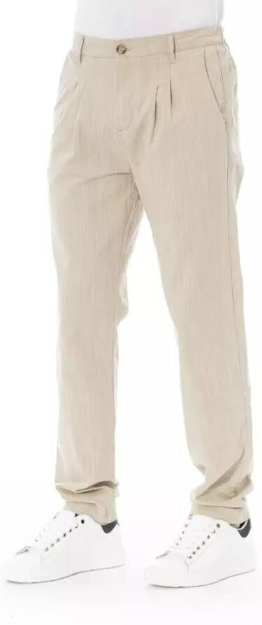 Baldinini Trend Beige Katoenen Jeansbroek Beige Heren