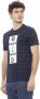 Baldinini Blauw Katoenen T-shirt met Print op de Voorkant Blue Heren - Thumbnail 2