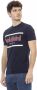 Baldinini Trend Blauw Katoenen T-Shirt met Voorkant Print Blue Heren - Thumbnail 2