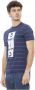 Baldinini Trend Blauw Katoenen T-Shirt Korte Mouw Voorprint Blue Heren - Thumbnail 2