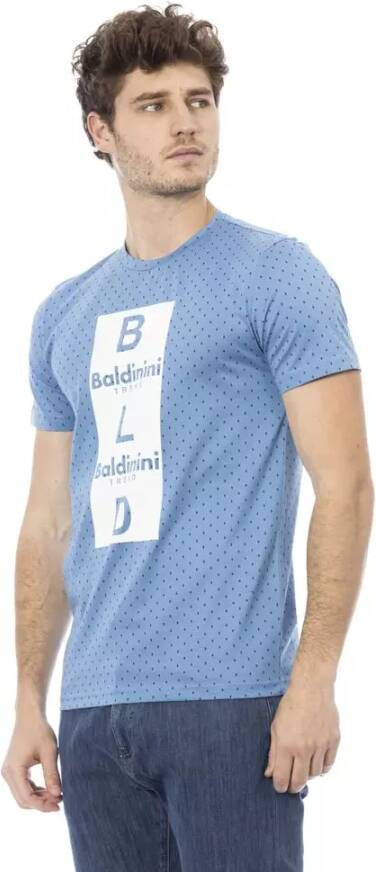 Baldinini Trend Blauw Katoenen T-Shirt Blauw Heren