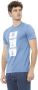 Baldinini Lichtblauw Trend T-shirt met Frontprint Blue Heren - Thumbnail 2