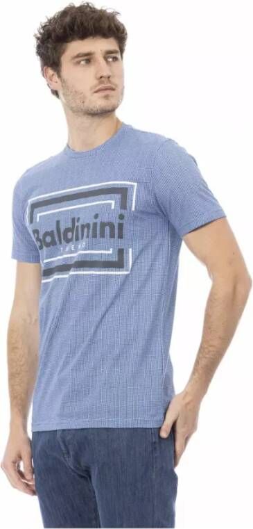Baldinini Trendy Blauw Katoenen Poloshirt Blauw Heren