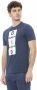 Baldinini Trend Blauw Katoenen T-Shirt Korte Mouwen met Voorkant Print Blue Heren - Thumbnail 2