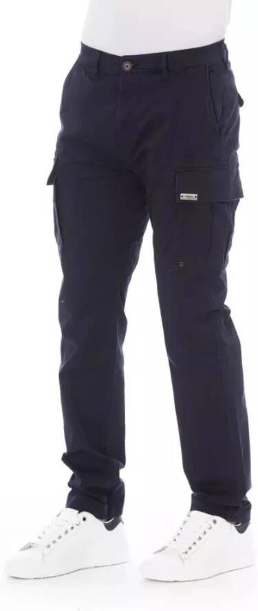 Baldinini Trendy Blauwe Katoenen Jeansbroek Blauw Heren