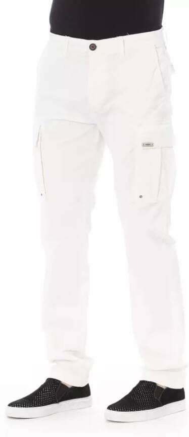 Baldinini Trendy Witte Katoenen Jeans Broek Wit Heren